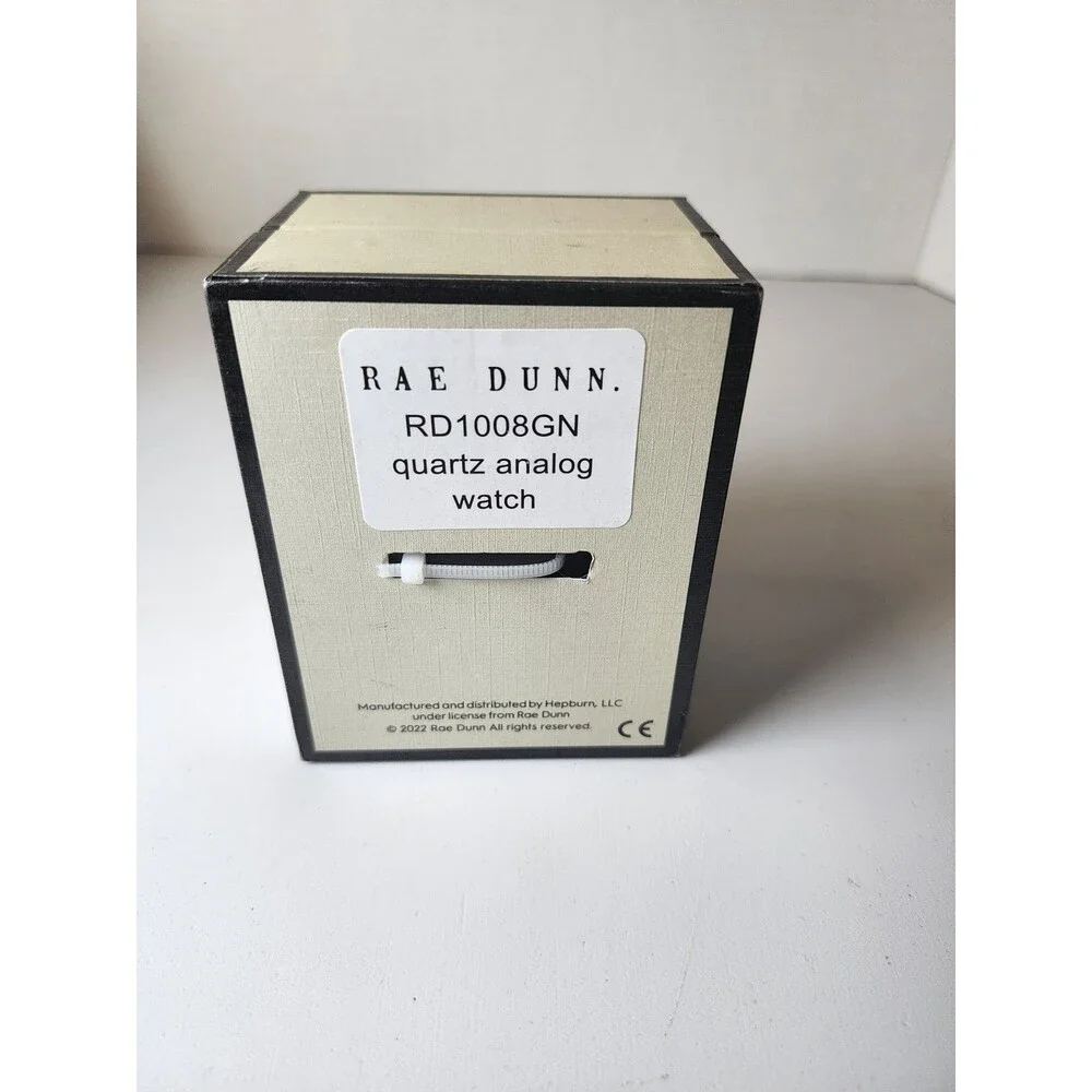 Rae Dunn Women's Round Face Black Watch